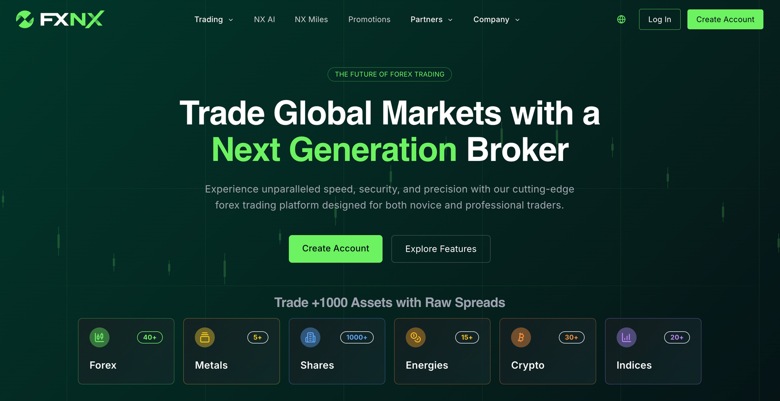 FXNX Global Markets Ltd Platform Feature 2