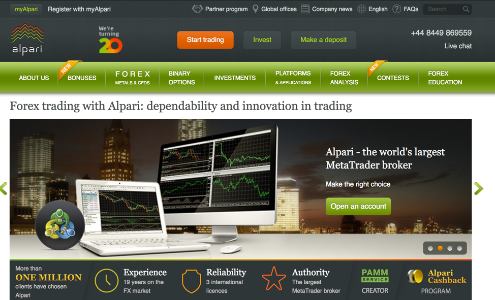 Alpari (Comoros) Ltd Platform Feature 2