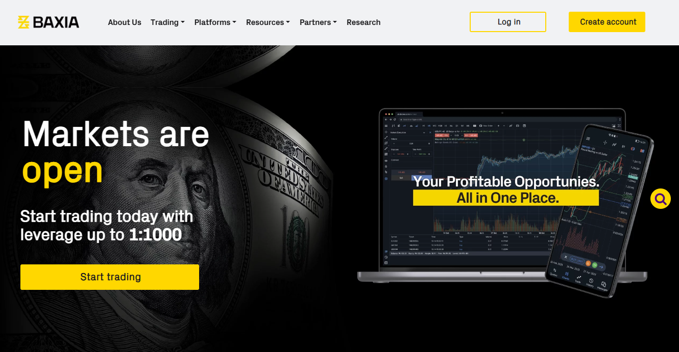 BAXIA MARKETS Platform Feature 3