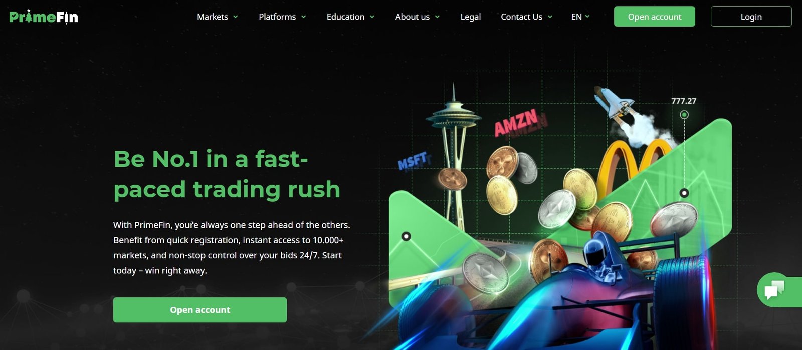 Prime Fin / Caps Solutions Ltd Platform Feature 2