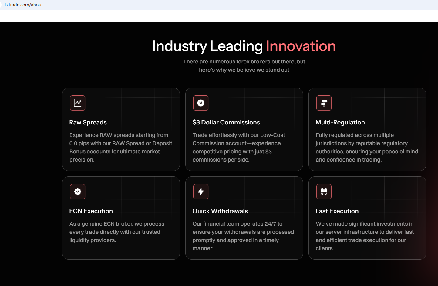1x Trade Ltd. Platform Feature 3